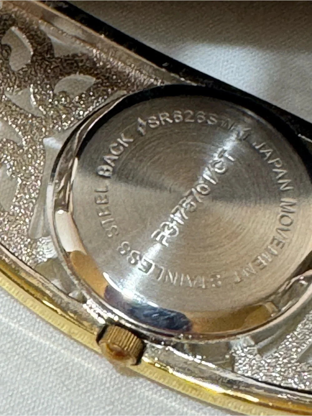 Avon Two-Tone Gold and Silver Filigree Bangle Watch